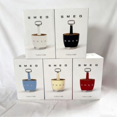 SMEG Cutlery Holder Caddy Vintage Style New