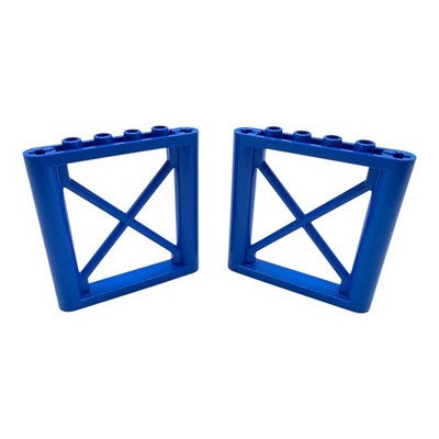 LEGO 2x Stütze 1x6x5 Bright Blue 64448 Gitter Technic Diagonalstrebe Blau NEU