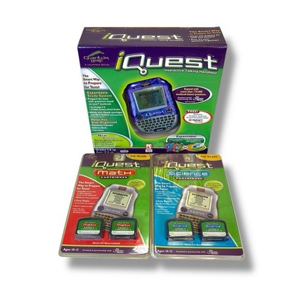NEW Quantum Leap iQuest Learning System by Leap Frog + Math & Science Cartridges