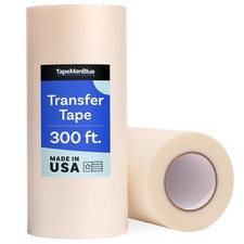12" x 300' Roll of Clear Transfer Tape for Vinyl, Made in America, Premium-Vi...
