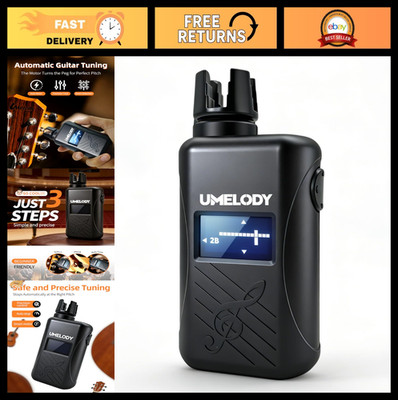 3-in-1 Automatic Guitar Tuner with Metronome & String Winder - Smart Digital Chr