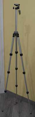SLIK 500G Stativ Silber - Nur 580g - 127cm Arbeitshöhe - Leicht & Kompakt - TOP