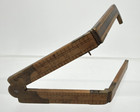 ANTIQUE NO. 32 BOXWOOD & BRASS 12" CALIPER FOLDING RULE — photo 1