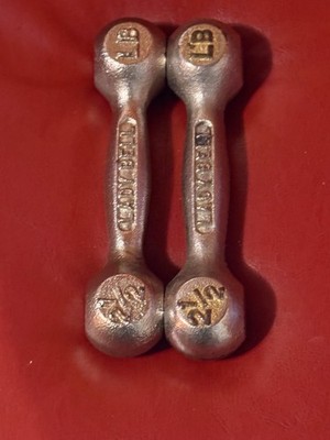 Classic Vintage Joe Loprinzi 2 1/2 lb Ladybells Dumbells Set