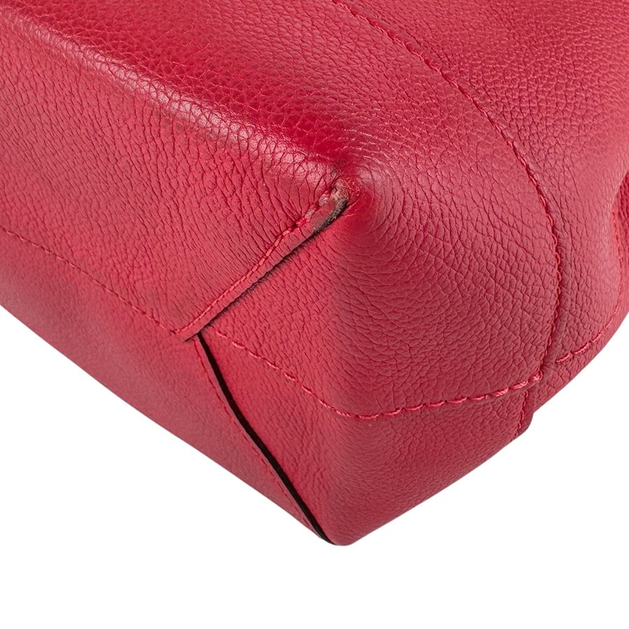 Auth LOUIS VUITTON Lockme Backpack Ruby Leather/S… - image 9