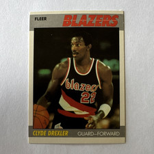 Fleer 1987-88 Fleer Clyde Drexler Portland Trail Blazers #30 Base Set