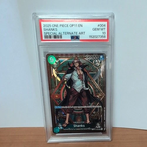 PSA 10 SHANKS ST16-004 SP OP11 A FIST OF DIVINE SPEED ENGLISH ONE PIECE 😍
