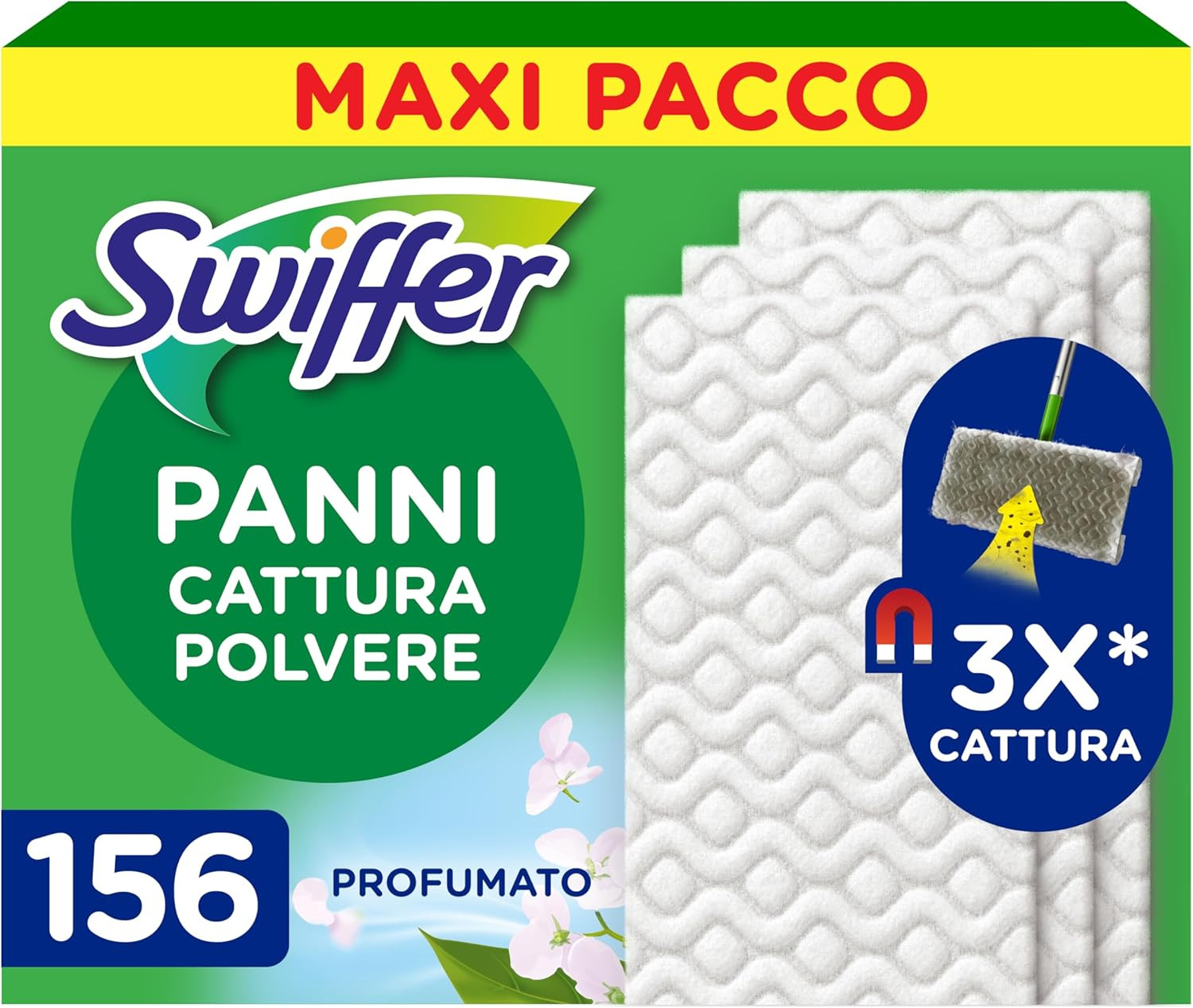 Maxi Pack 156 Panni Dry Ottim - Efficacia Naturale Cattura Polvere