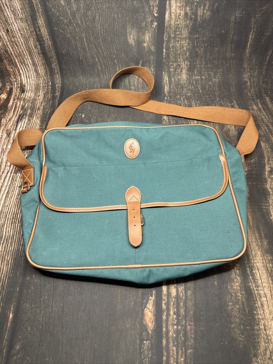 Vintage Ralph Lauren Polo 80s Messenger Briefcase Travel Bag | eBay