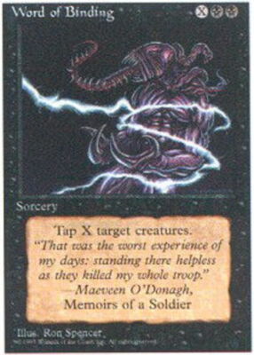 Word of Binding x4 - 4th Edition - Light Play, English - 4th Edition