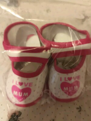 Baby Mädchen Schuhe 0-4 Monate rosa und weiß 