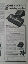 1949 LC Smith Corona portable typewriter adding machine vintage ad