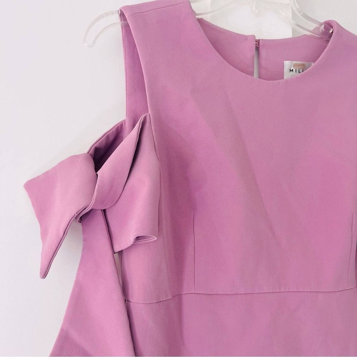 strapless open back dress Halsey Tie Back Maxi Dress Lilac Textured | Wedding Guest Dress main image 0