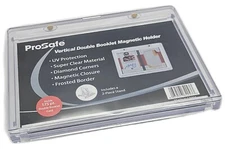 Pro-Safe Vertical Booklet 175pt Magnetic Card Holder with Stand UV One Touch