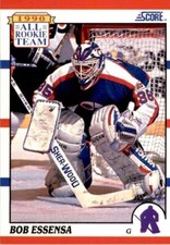 1990 SCORE NHL HOCKEY 😎 Bob Essensa, Winnipeg Jets #324 😎 ALL-ROOKIE TEAM