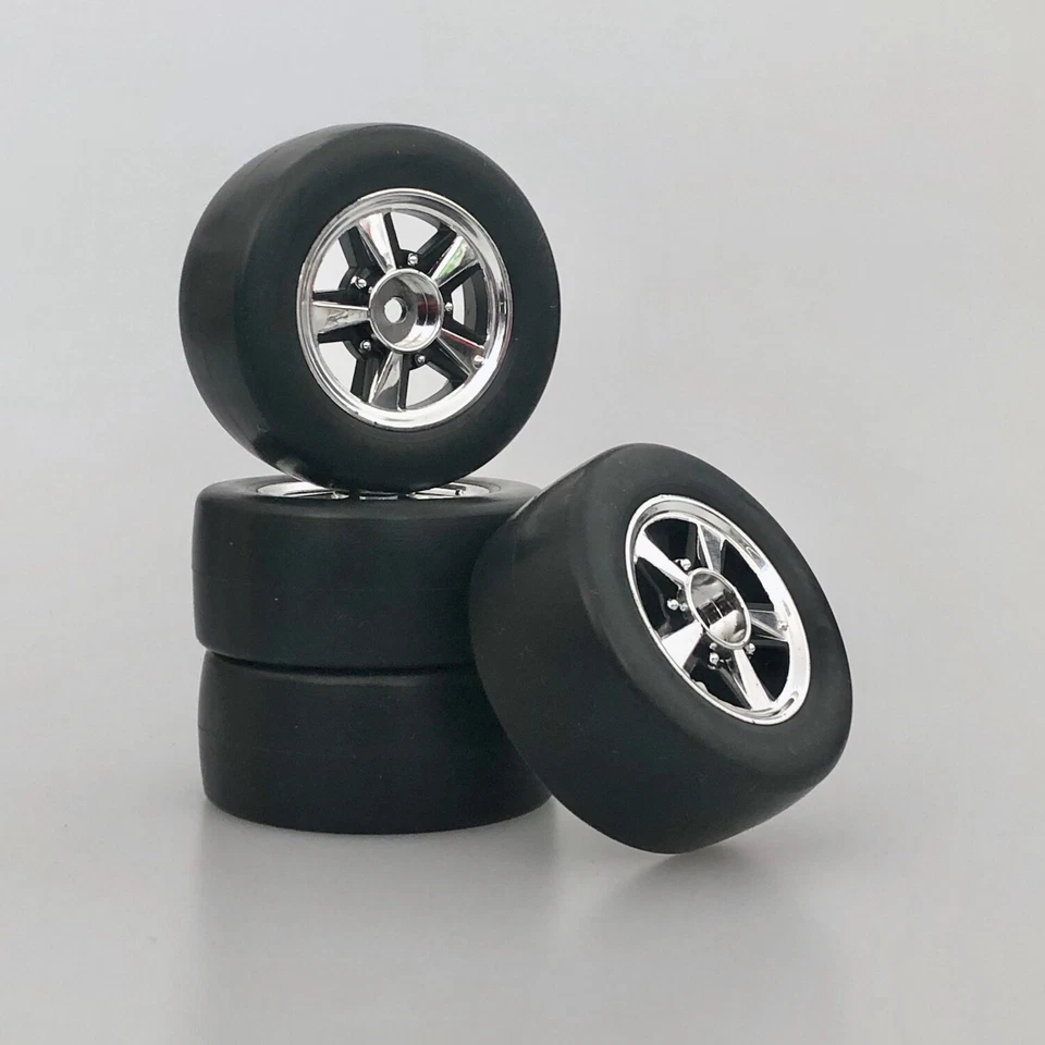 Oldtimer Reifen Felgen Set TORANA GTR VINTAGE LOOK 1/10 4 Stück Slickreifen - Bild 4 von 4