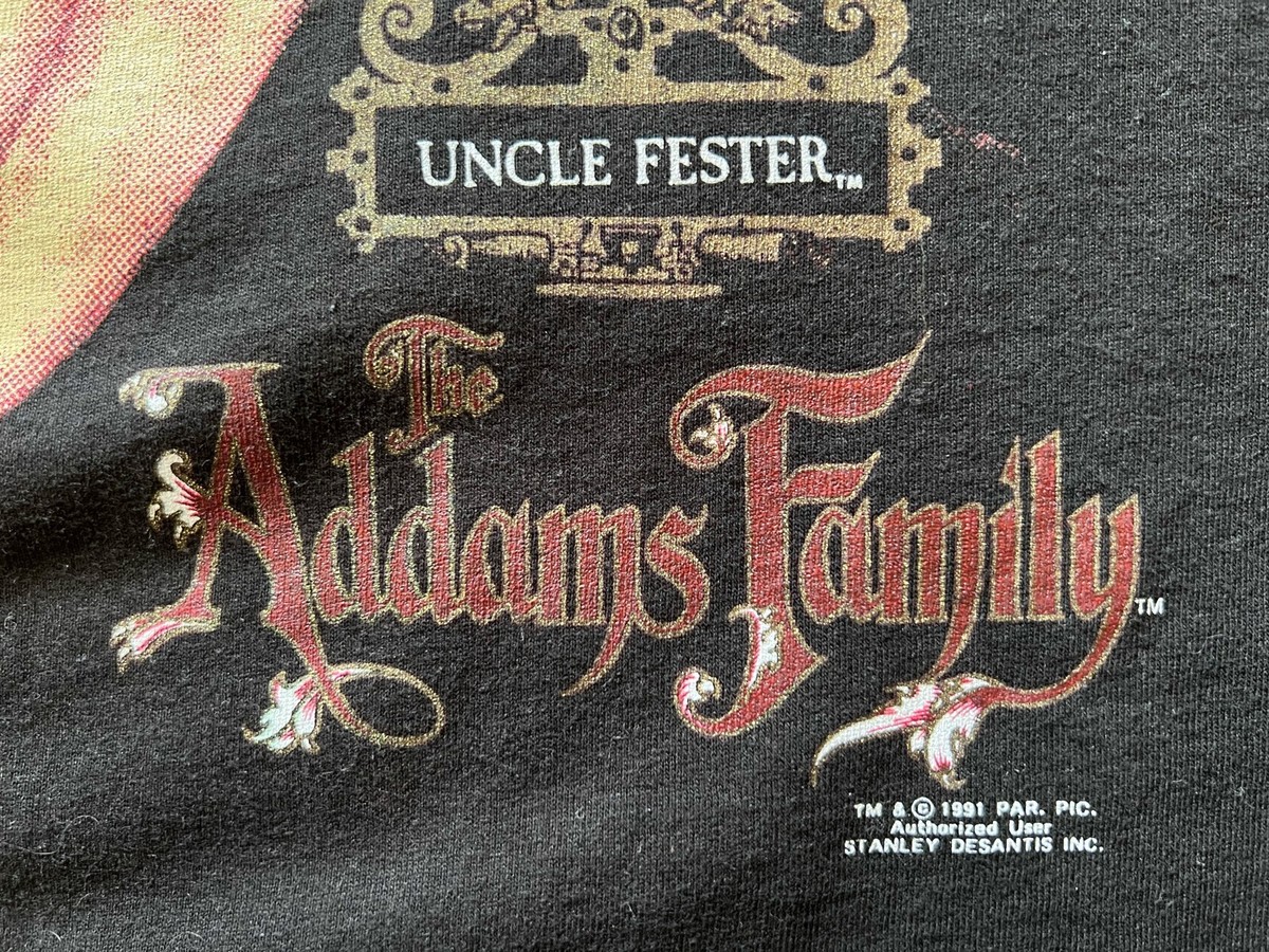 Vintage VTG Rare 1991 Addams Family Movie Uncle Fester T shirt