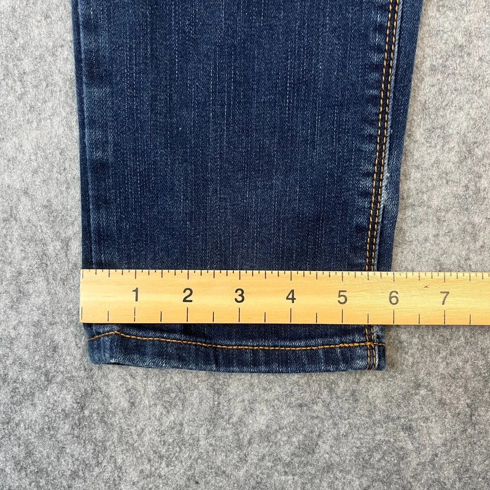 Superdry Mujer Jeans W30 L30 Slim Skinny Cintura Baja Y2K Elástico Azul Oscuro Foto 4 de 4