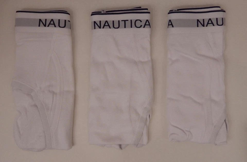 3 CUECAS GENUÍNAS NÁUTICAS TAMANHO PEQUENO BRANCO PRETO CINZA ALGODÃO STRETCH ASSINATURA - Imagem 3 de 4