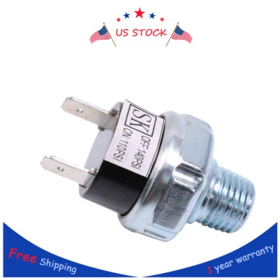 TOMTOP-AUTO 1/4" NPT Air Pressure Switch Tank Mount Thread For Train Horn 110-140PSI 12V/24V