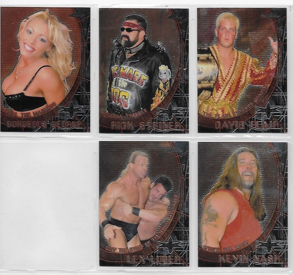 WCW EMBOSSED 1999   Chrome Double Sided Card BY TOPPS    CHOOSE - Image 2 of 2