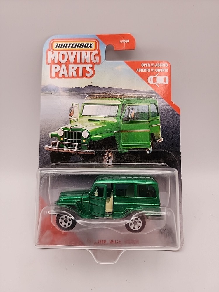 Matchbox 1962 WILLYS JEEP WAGON Green New In Package 1:64 Diecast Moving Parts