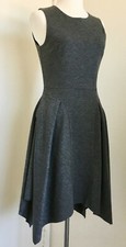 Club Monaco asymmetry Charcoal Gray Dress 2 Work Casual School