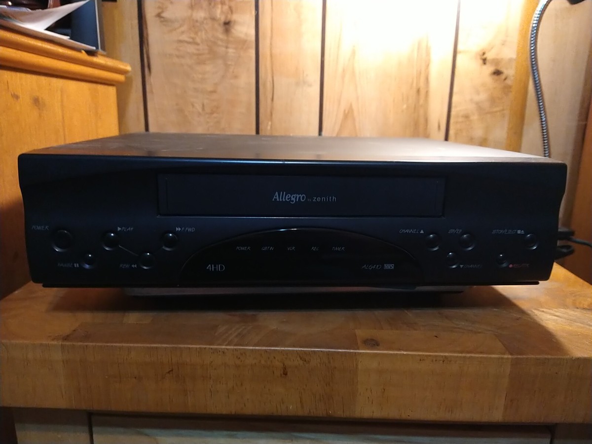 Allegro by Zenith ALG-410 VHS VCR Video Player Recorder No Remote