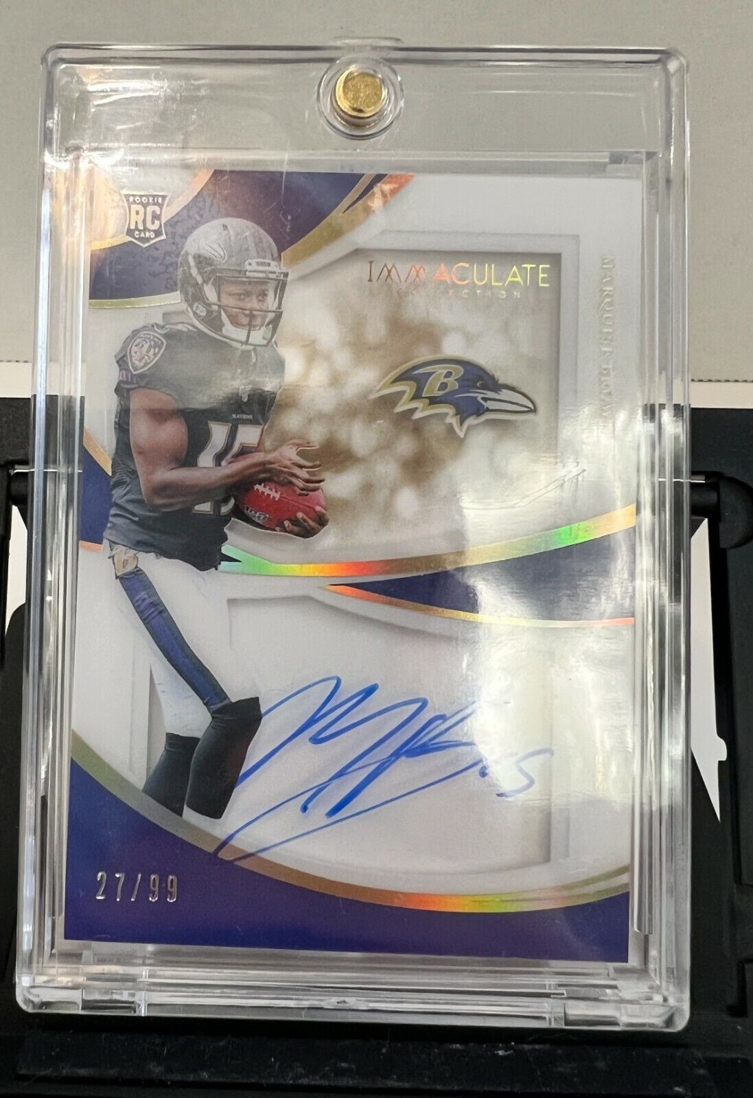 2019 IMMACULATE MARQUISE Max 52% OFF BROWN SHADOW BOX #D RAVENS AUTO 99 New mail order RC