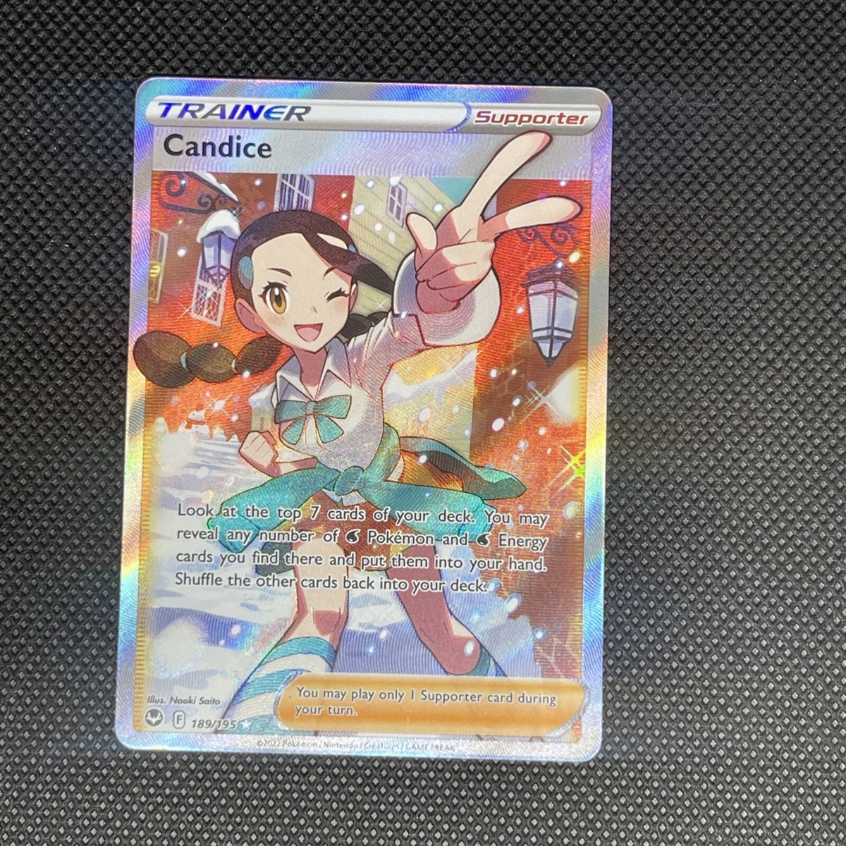 2022 Pokemon Silver Tempest Candice Full Art Trainer Ultra Rare Holo  #189/195 NM | eBay