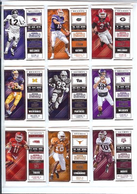 フーンシキ×ライディーン選抜 2018 Panini Contenders Draft Picks - Season Ticket Adam Thielen #3
