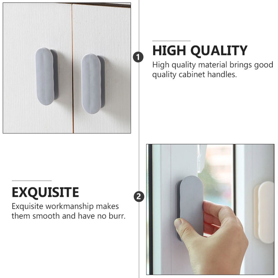 Auxiliary Handle Push Door Window Handles Stick on Drawer