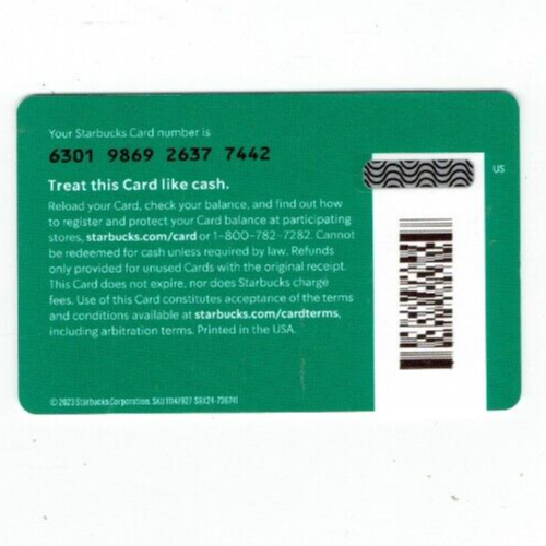 Starbucks Gift Card 2023 - Fall Into Fall - Collectible - NO Value