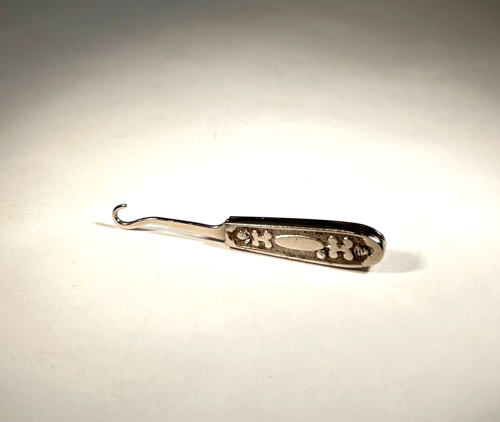 Shoe BOOT Hook Button ANTIQUE Folding - image 1