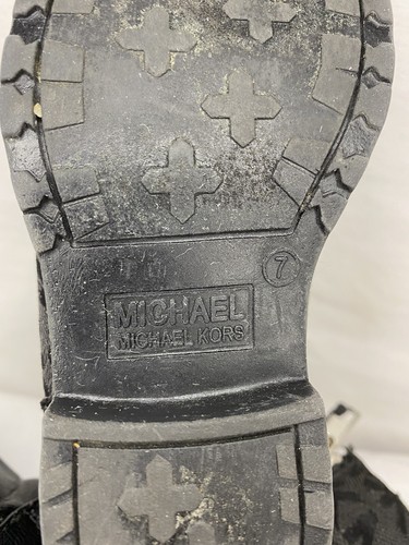 Michael Kors Boots Baby Girl Size 7 Black, used - Picture 7 of 8