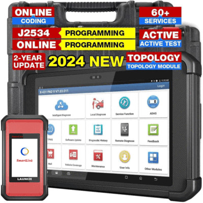 LAUNCH X431 PAD V ELITE PRO OBD2 KFZ Diagnosegerät J2534 CANFD Für 12V 24V LKW