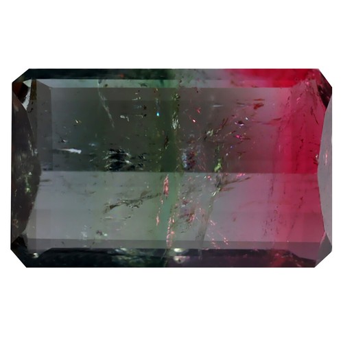 7.51 ct Octagon (15 x 9 mm) Unheated / Untreated Watermelon Tourmaline - Picture 2 of 2