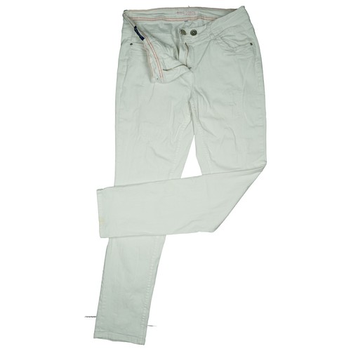 CECIL W32 L32 Jeans Hose weiß Damen Scarlett Stretch used Look destroyed Slim 42 - Bild 2 von 5