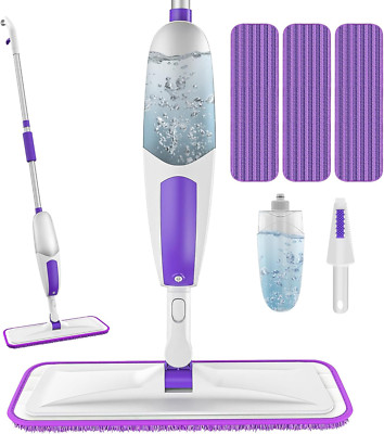 Microfiber Spray Mops for Floor Cleaning - SEVENMAX Dry Wet Floor Mop with Spray