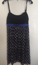 Nine West Bubble Hem Dress, Spaghetti Straps, Multi-Color, Size 10