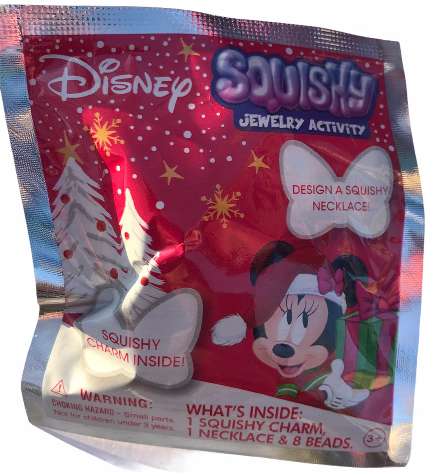 Disney Squishy Joyería Actividad Minnie Mouse Squishy Dijes Collar Kit Foto 2 de 2