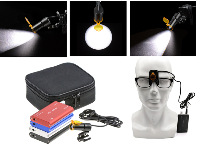 圖片 31 - 5W Dental Normal/Metal/Plastic Clip High Power LED Headlight+Light Shield DY-007