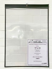 Job Ticket Holders - 17x24 Heavy Duty BLACK Dry Erasable 5-Pack Made in USA