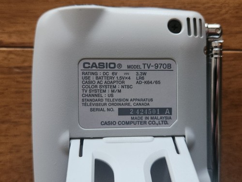 Téléviseur couleur LCD Casio Tuning - 970B - Fonctionne - Photo 4/5