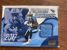 2021 Panini Score Football Corey Davis Freshman Flashbacks 2017 Game Relic #FF30