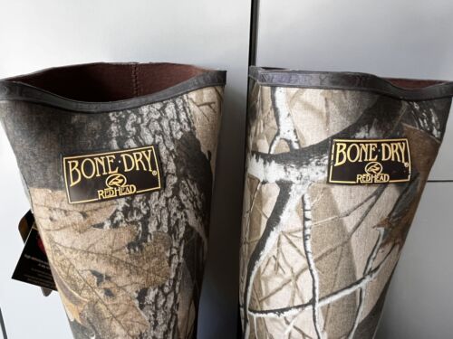 REDHEAD Bone Dry Waterproof Boots Thinsulate RealTree Camo Size 12 Steel Shank - Picture 4 of 22