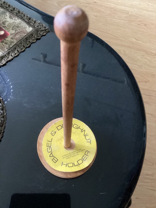 Wooden Bagel & Doughnut Holder