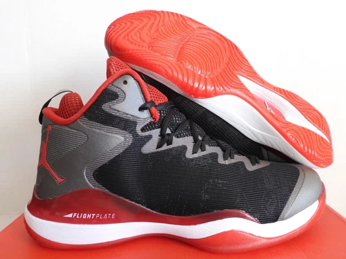 NIKE AIR JORDAN SUPER.FLY 3 X SLAM DUNK BLACK-VAR RED-WHITE SZ 12 [718154-005]