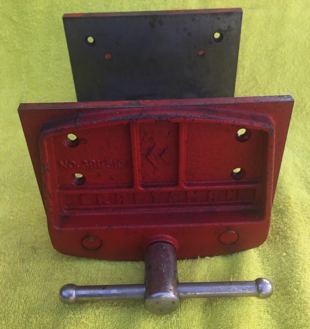 Vintage Craftsman No. 391-5191 Woodworking Vise Made In Vintage Craftsman No. 391-5191 Woodworking Vise Made In