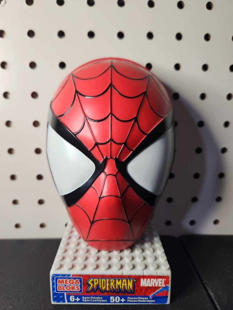RARE 2004 Mega Bloks 1906 Marvel Spiderman Set Spider-man Head